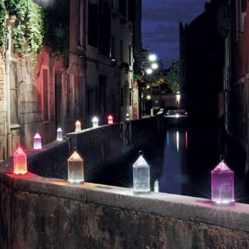 Kartell Lantern stolná LED lampa, červená IP54