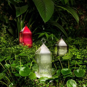 Kartell Lantern stolná LED lampa, červená IP54
