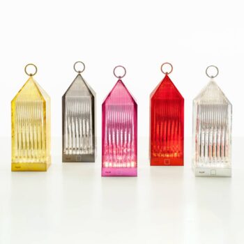 Kartell Lantern stolná LED lampa, fialová IP54
