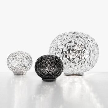 Kartell Mini Planet stolná LED lampa, dymová sivá