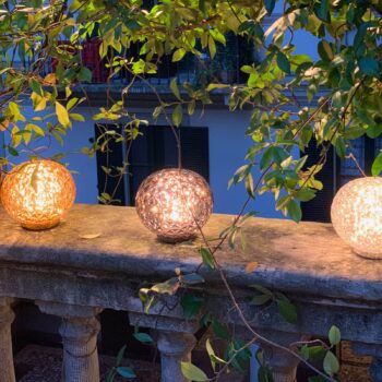 Kartell Mini Planet stolná LED lampa, žltá