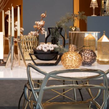 Kartell Mini Planet stolná lampa na batérie, žltá