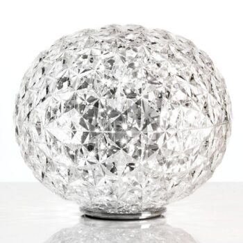 Kartell Planet stolná LED lampa guľa, priehľadná