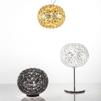 Kartell Planet stolná LED lampa, priehľadná