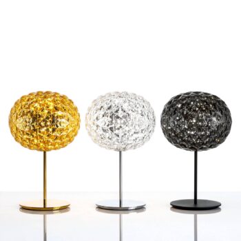 Kartell Planet stolná LED lampa, priehľadná