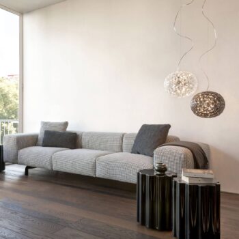 Kartell Planet – závesné LED, dymové sivé