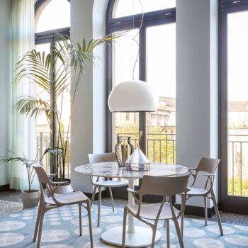 Kartell Small FL/Y závesné LED svetlo, biela matná