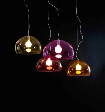 Kartell Small FL/Y závesné LED svietidlo, oranžová