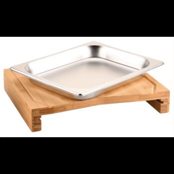 Kesper 58356 Krájacia doštička s odkladacou miskou, nehrdz. oceľ, 36,5 x 28,5 x 6,8 cm