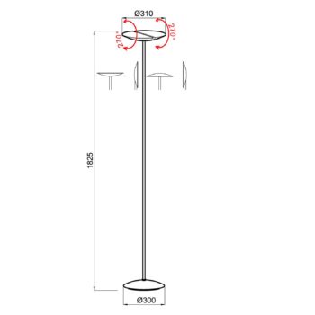 Kitel 79 LED stojacia lampa