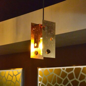 Knikerboker Buchi závesná lampa 11x11x23cm zlato