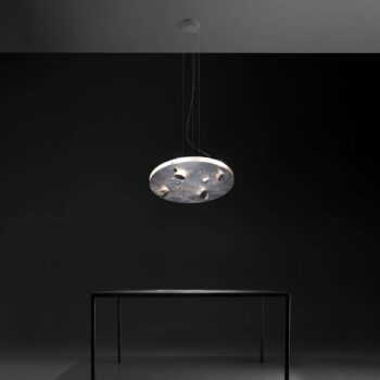 Knikerboker Buchi závesné LED okrúhle striebro