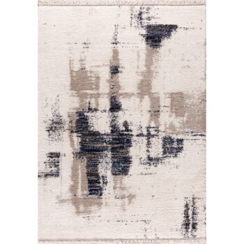 Koberec Boho krémová/modrá 200x290cm, 200 x 290cm