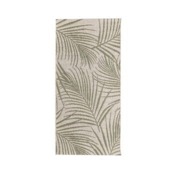 Koberec Cottage II wool/ jungle green 67x130cm, 67 x 130 cm