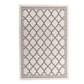 Koberec Cottage wool/ black 160x230cm, 160 x 230 cm