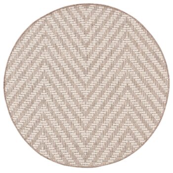 Koberec Lineo wool/mink 120cm, ⌀120 cm