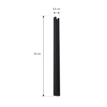 Koľajnica Lindby Linaro, 50 cm, čierna, 1-fázový systém