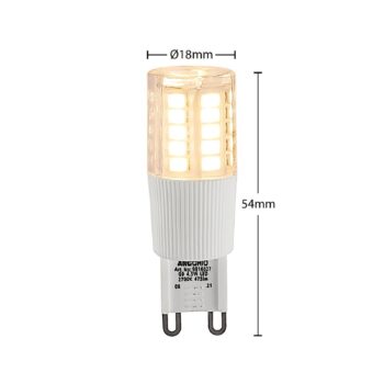 Kolíkové svietidlo LED Arcchio, G9, 4,5 W, číre, 3 000 K, stmievateľné