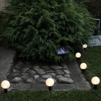 Kombinovaná solárna svetelná reťaz LED, 6-pl., IP44, plast