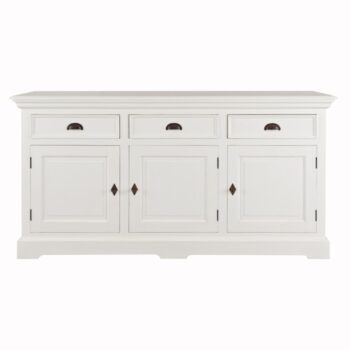 Komoda Dorothee 6 zásuviek, white&natural, 181 x 56 x 96 cm