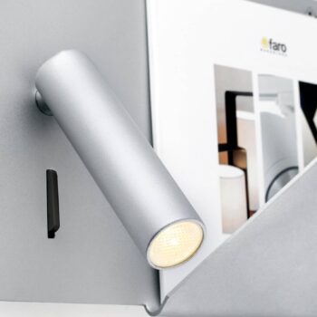 Kompaktné nástenné LED svetlo Suau USB nabíjačka