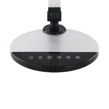 Konsti LED stolová lampa, výška 90 cm, čierna/strieborná farba, CCT
