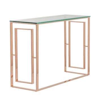 Konzolový stolík Eternic rose gold 120 x 40 x 80 cm, 120 x 40 x 80 cm