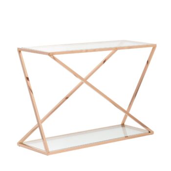 Konzolový stolík Vertigo rose gold 120 x 40 x 80 cm, 120 x 40 x 80 cm