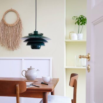 Kovová závesná lampa Dyberg Larsen Ejka, zelená