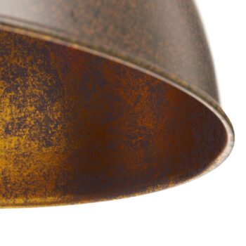 Kovová závesná lampa Xirena I hrdzavej farby