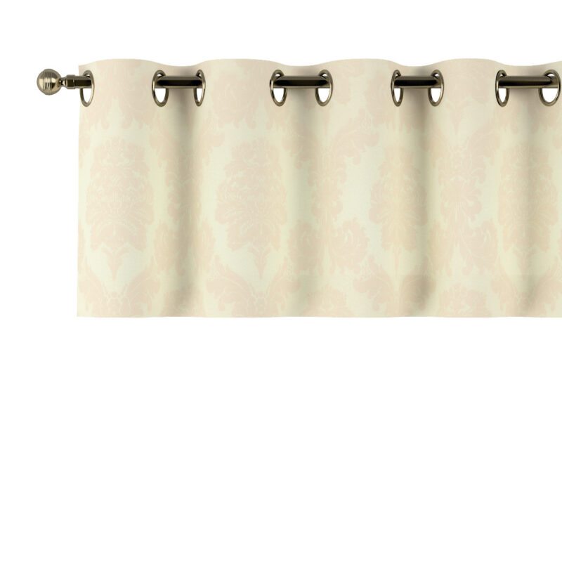 Krátky záves na kolieskach, béžová tkanina s vytkaným ornamentom , 260 x 40 cm, Damasco, 613-01 Krátky záves na kolieskach, béžová tkanina s vytkaným ornamentom , 260 x 40 cm, Damasco, 613-01