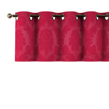 Krátky záves na kolieskach, bordová tkanina s vytkaným ornamentom , 130 x 40 cm, Damasco, 613-13