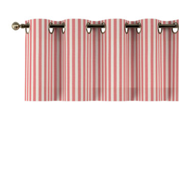 Krátky záves na kolieskach, červeno-biele prúžky, 260 x 40 cm, Quadro, 136-17