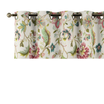 Krátky záves na kolieskach, farebné kvety, 260 x 40 cm, Londres, 122-00