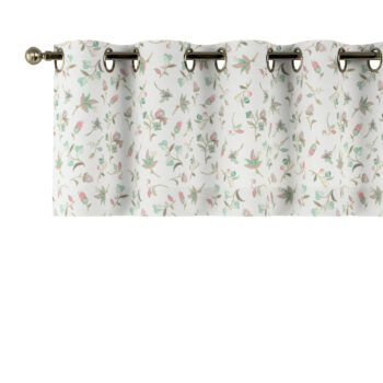 Krátky záves na kolieskach, malé kvety na svetlom pozadí, 260 x 40 cm, Londres, 122-02
