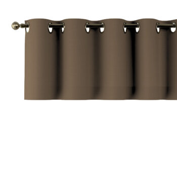 Krátky záves na kolieskach, mocca, 390 x 40 cm, Cotton Panama, 702-02