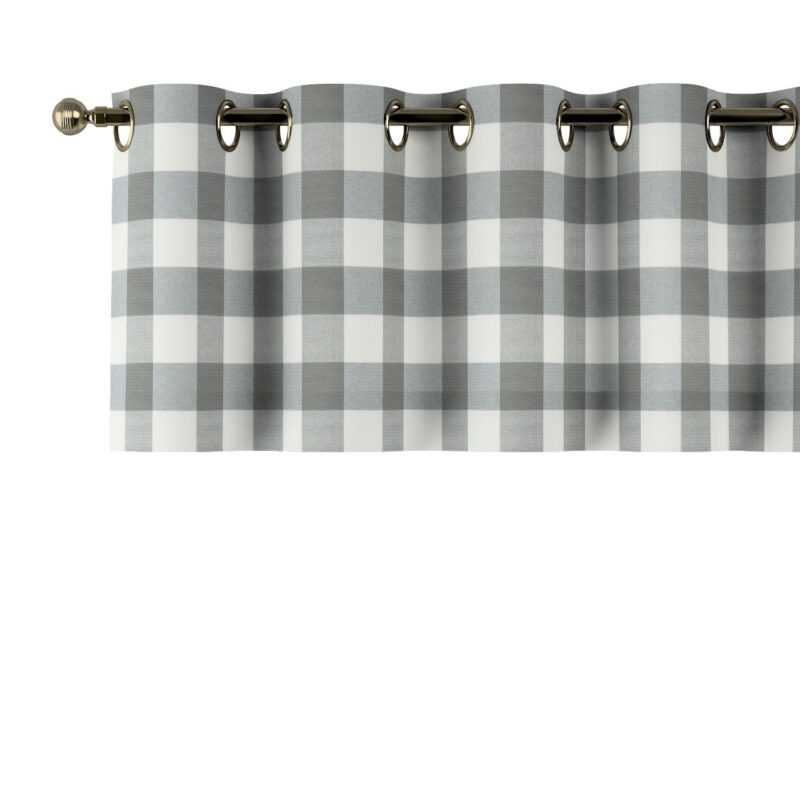 Krátky záves na kolieskach, sivo-biele veľké káro, 260 x 40 cm, Quadro, 136-13 Krátky záves na kolieskach, sivo-biele veľké káro, 260 x 40 cm, Quadro, 136-13