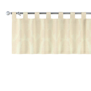 Krátky záves na pútkach, béžová tkanina s vytkaným ornamentom , 390 x 40 cm, Damasco, 613-01