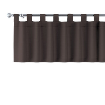 Krátky záves na pútkach, čokoládová, 130 x 40 cm, Cotton Panama, 702-03