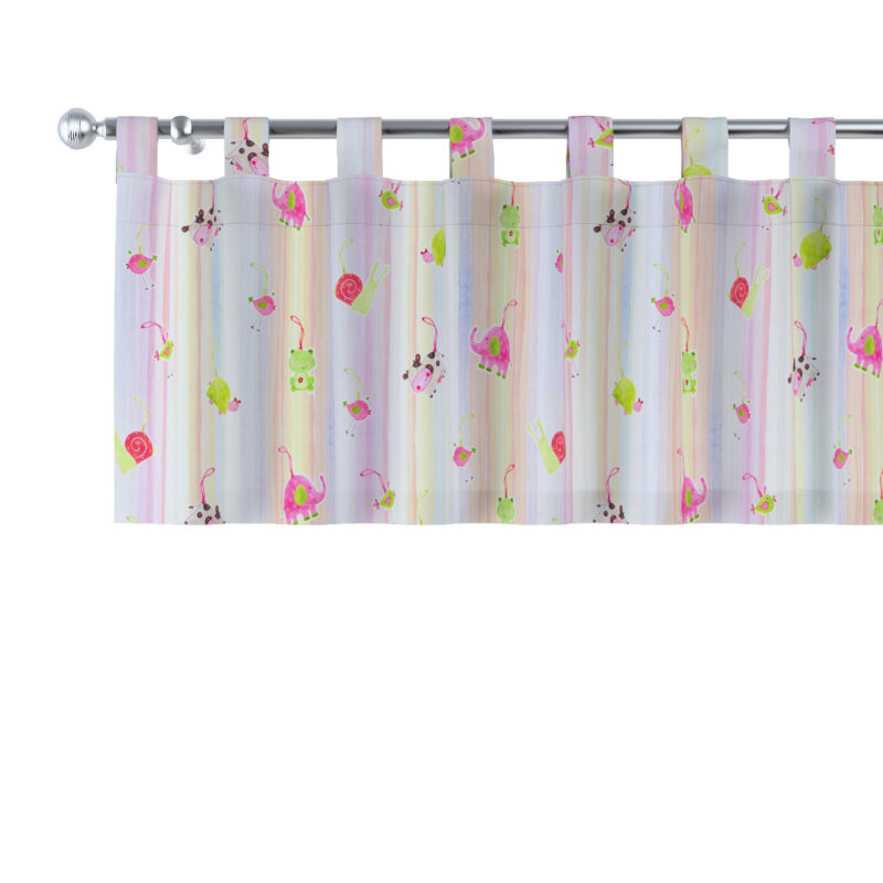 Krátky záves na pútkach, farebné zvieratka na farebnom pozadí, 260 x 40 cm, Výpredaj, 151-05 Krátky záves na pútkach, farebné zvieratka na farebnom pozadí, 260 x 40 cm, Výpredaj, 151-05