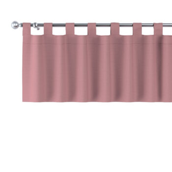 Krátky záves na pútkach, matná ružová, 130 x 40 cm, Cotton Panama, 702-43
