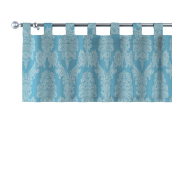 Krátky záves na pútkach, modrá, 260 x 40 cm, Damasco, 613-67