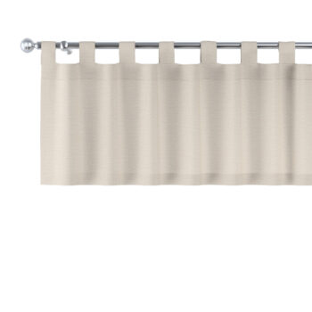 Krátky záves na pútkach, prírodný ľan, 130 x 40 cm, Linen, 392-05