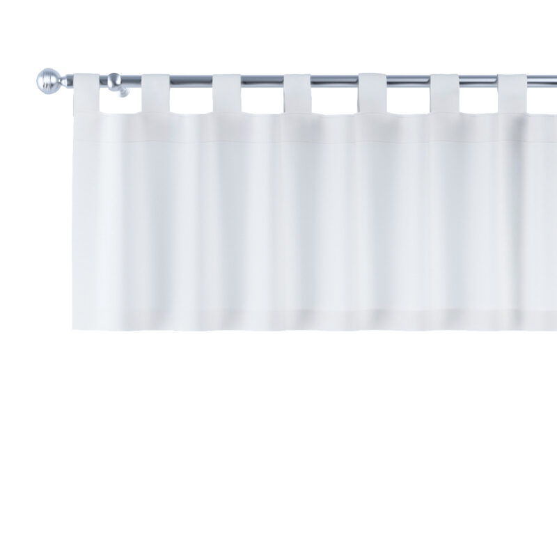 Krátky záves na pútkach, saténová teplá biela, 390 x 40 cm, Vintage 70's, 139-00 Krátky záves na pútkach, saténová teplá biela, 390 x 40 cm, Vintage 70's, 139-00