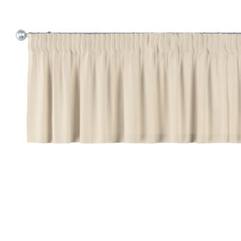Krátky záves na riasiacej páske, krémová perleť, 130 x 40 cm, Damasco, 141-73