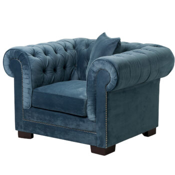 Kreslo Chesterfield Classic Velvet Midnight 118 x 96 x 77 cm, 118 x 96 x 77 cm
