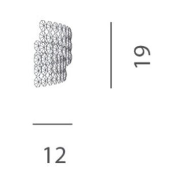 Krištáľové nástenné svietidlo Diamante AP2