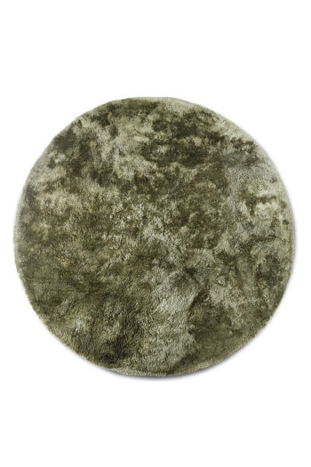 Kruhový kusový koberec Elle Decoration Cosy 106109 Jungle Green Ø 200 cm