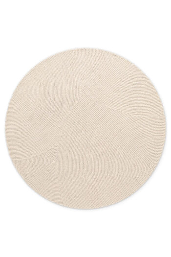 Kruhový kusový koberec Hanse Home Eleni 106220 Natural White Ø 150 cm
