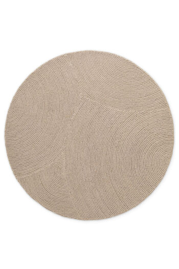 Kruhový kusový koberec Hanse Home Eleni 106221 Light Beige Ø 150 cm